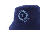 Hermes Navy Canvas Embroidered Gene Sunshine Bucket Hat - 59