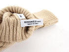 Hermes Beige Camel Wool Gloves - M