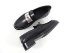 Hermes Black Leather Hot Loafer with Kelly Turn Lock - 37.5