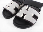 Hermes Chypre Toile and Leather H Sandals - 37