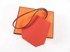 Hermes Red Swift Leather Clochette Bag Charm