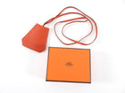 Hermes x Margiela Red Chevre Mysore Leather Large Clochette Necklace