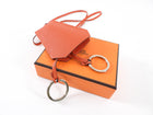 Hermes x Margiela Red Chevre Mysore Leather Large Clochette Necklace