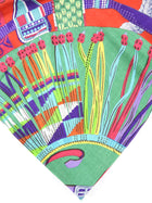 Hermes 140cm Silk Cashmere Cientures et Liens Pink Green Shawl Scarf