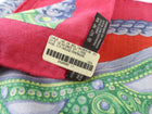 Hermes 140cm Silk Cashmere Cientures et Liens Pink Green Shawl Scarf
