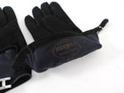 Hermes Vintage Black Suede Crystal H Buckle Gloves - XS 6.5