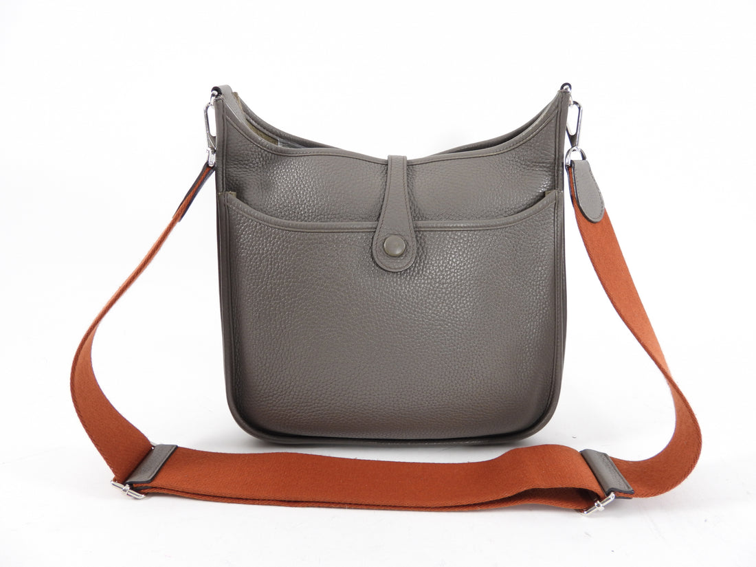 Hermes Evelyne III 29 Clemence Etoupe with Rust Strap