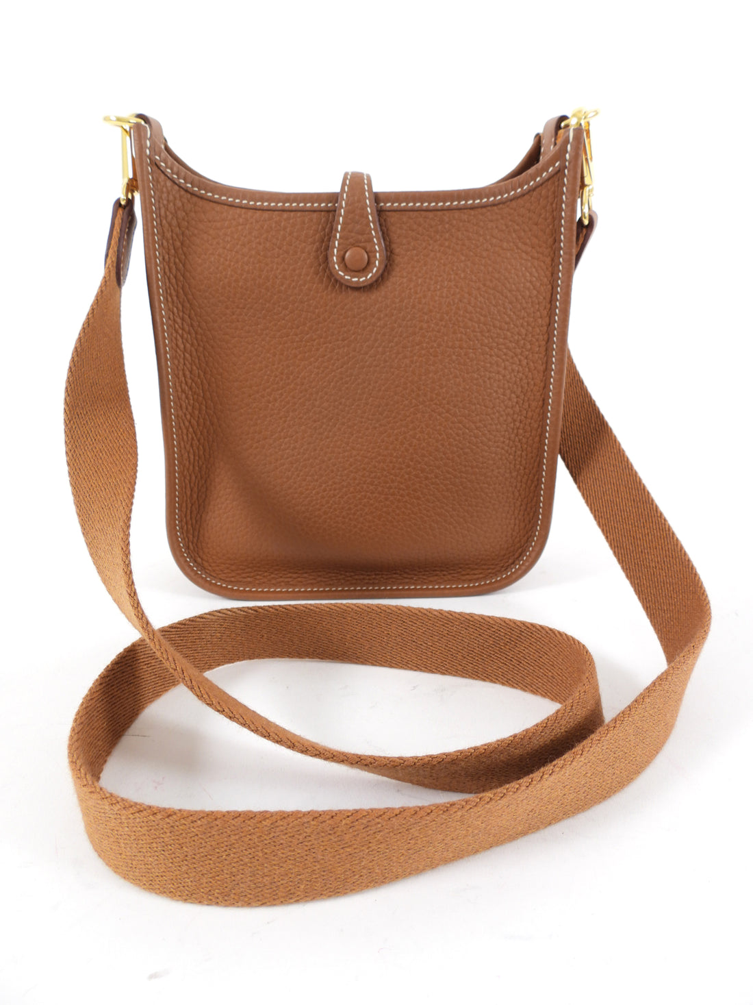 Hermes Gold Clemence Evelyne 16 TPM Crossbody Bag
