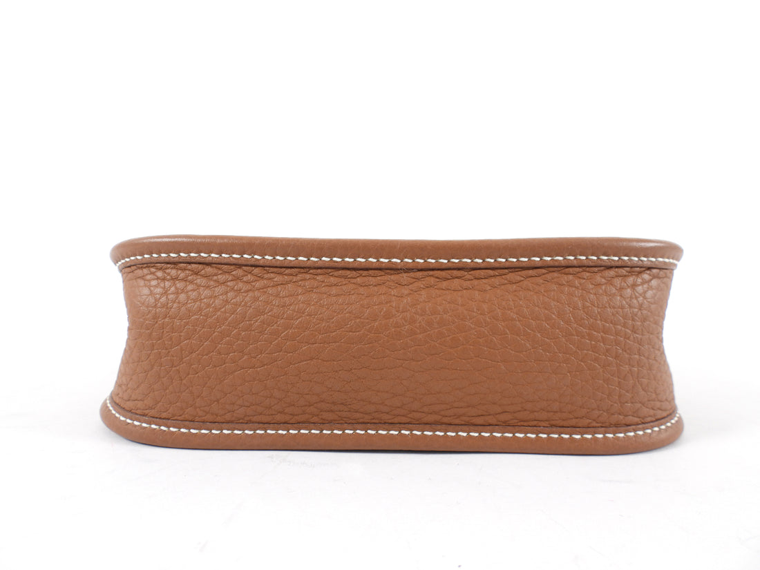 Hermes Gold Clemence Evelyne 16 TPM Crossbody Bag