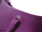 Hermes Anemone Purple Taurillon Maurice Leather and Marine Blue Evelyne TPM 16