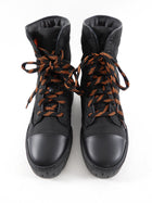 Hermes Black Nylon and Leather Fresh Ankle Boot - 37 / 36.5