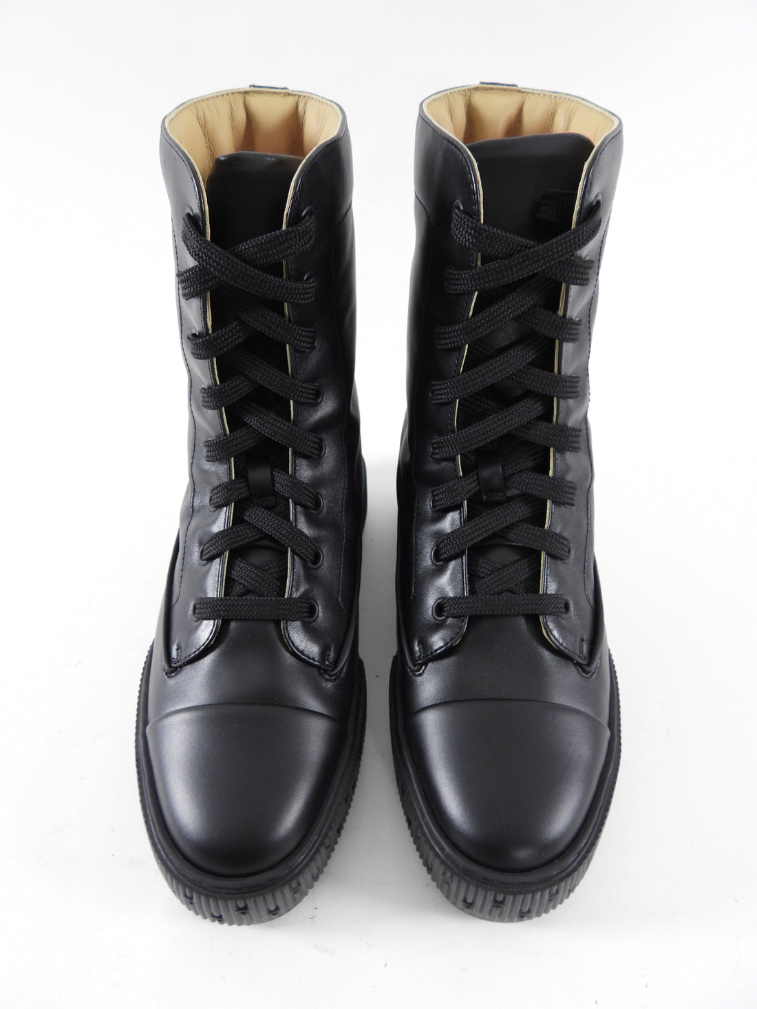 Hermes Black Leather Fresh Ankle Boots - 37 / 36.5