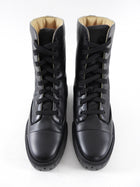 Hermes Black Leather Fresh Ankle Boots - 37 / 36.5