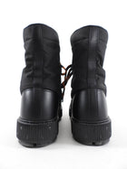 Hermes Black Nylon and Leather Fresh Ankle Boot - 37 / 36.5