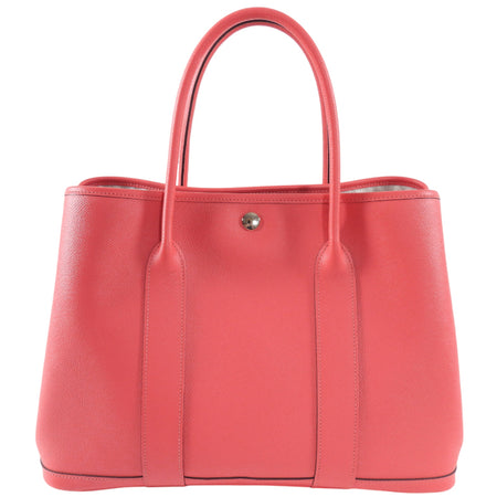 Hermes Garden Party 36 Rose Japur Epsom Leather Tote Bag