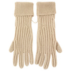 Hermes Beige Camel Wool Gloves - M