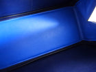 Hermes Vintage 1994 Gobi Blue Leather Hand Luggage Overnight Bag