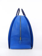Hermes Vintage 1994 Gobi Blue Leather Hand Luggage Overnight Bag