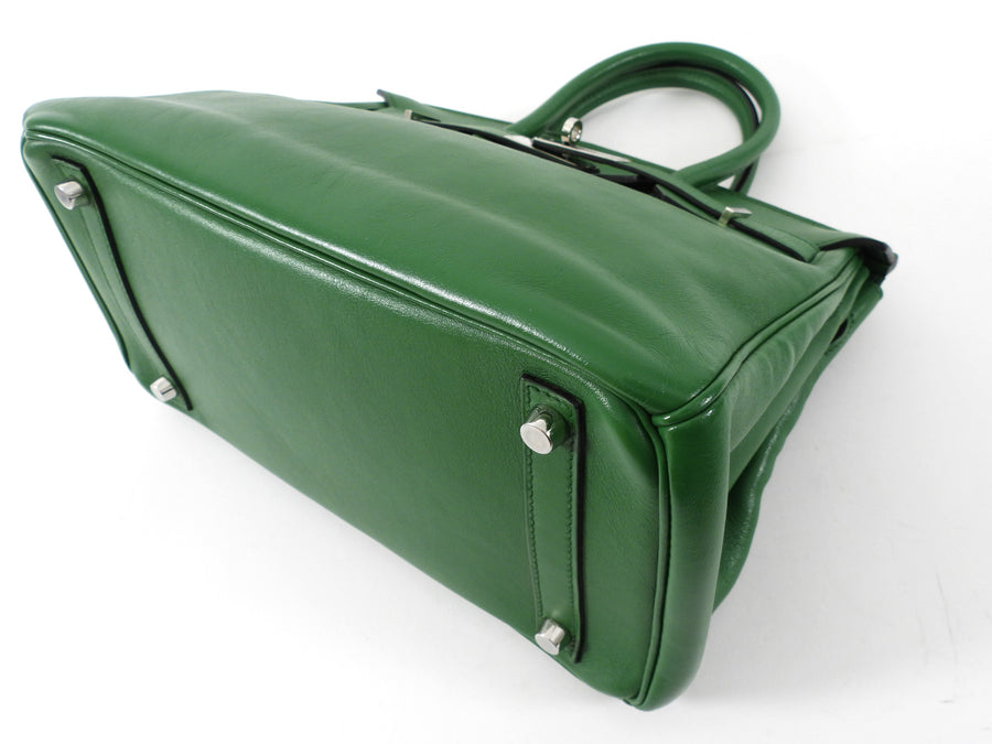 Hermes Birkin 30 Swift Green Vert Bengale PHW Bag