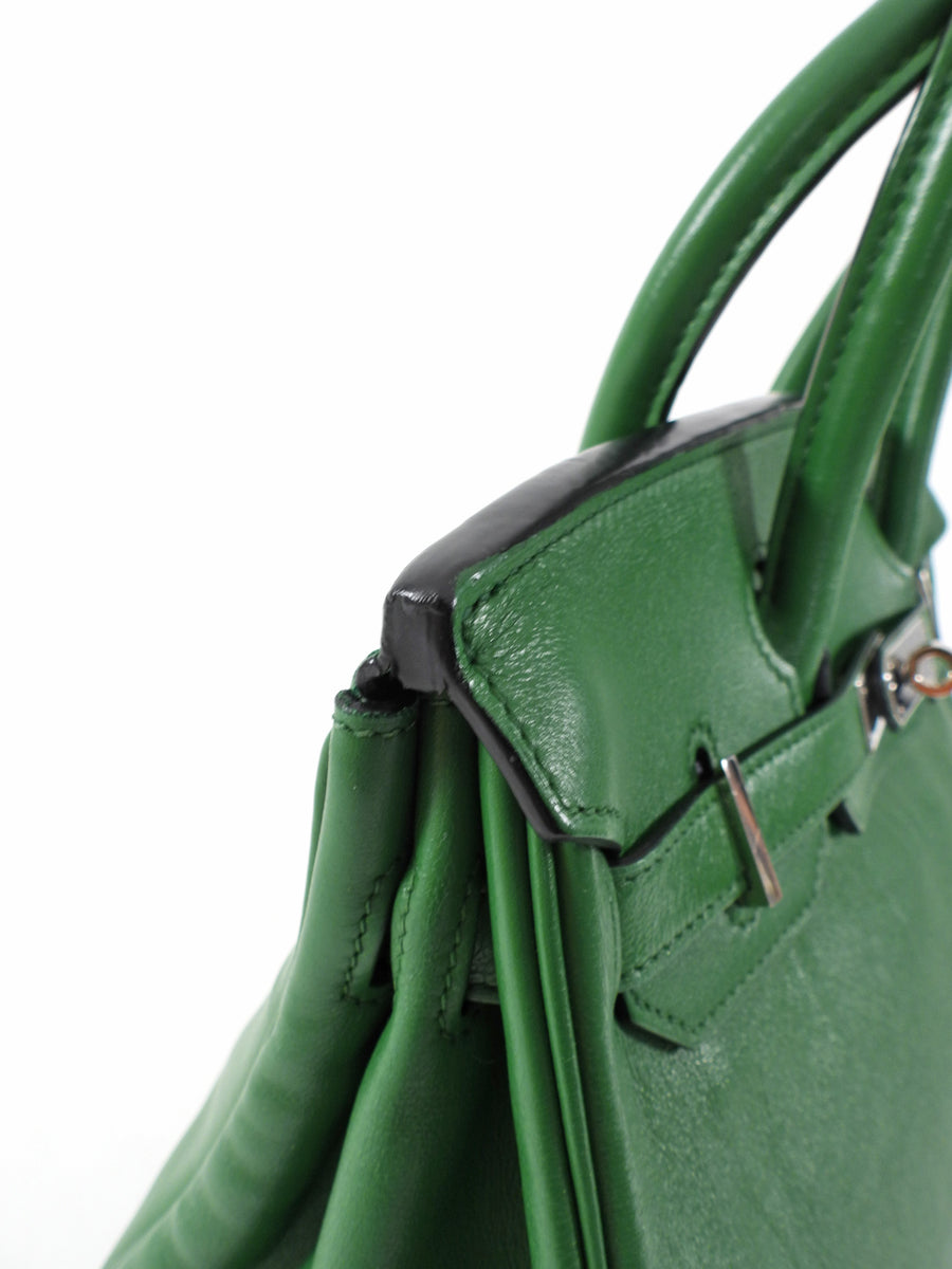 Hermes Birkin 30 Swift Green Vert Bengale PHW Bag