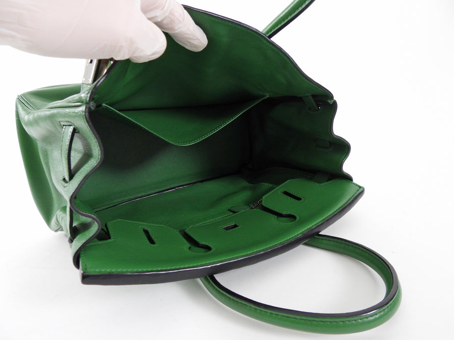 Hermes Birkin 30 Swift Green Vert Bengale PHW Bag