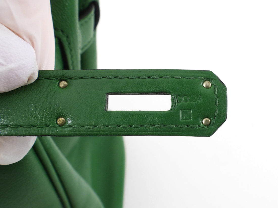 Hermes Birkin 30 Swift Green Vert Bengale PHW Bag