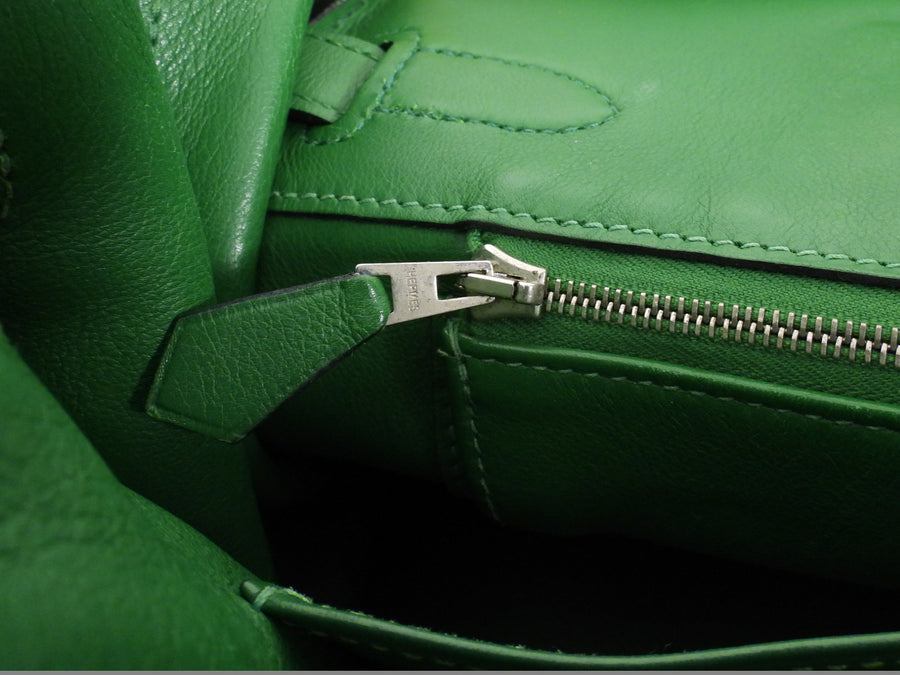 Hermes Birkin 30 Swift Green Vert Bengale PHW Bag