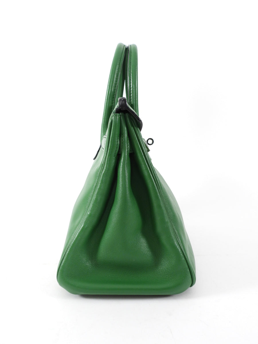 Hermes Birkin 30 Swift Green Vert Bengale PHW Bag