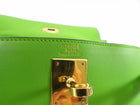 Hermes Vintage 1997 Apple Green Gulliver Leather Kelly 32cm Bag GHW