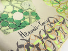 Hermes La Maison Des Oiseaux Parleurs Taupe Green Floral 90cm Silk Scarf