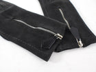 Hermes Dark Charcoal Grey Suede Zip Detail Gloves - 6.5 / XS