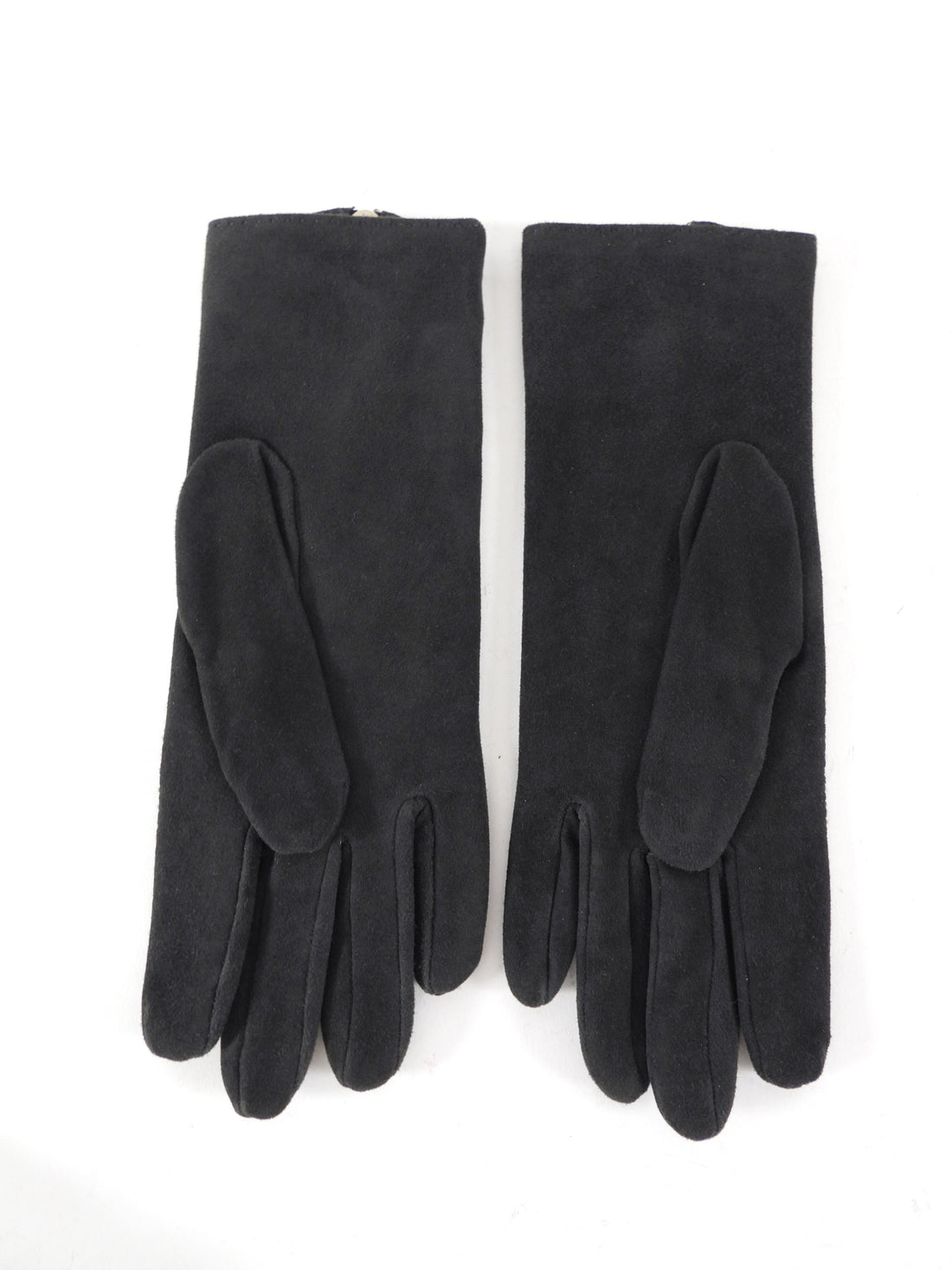 Hermes Dark Charcoal Grey Suede Zip Detail Gloves - 6.5 / XS