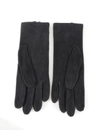 Hermes Dark Charcoal Grey Suede Zip Detail Gloves - 6.5 / XS