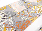 Hermes Grey and Orange Floral Twilly Set x 2pcs