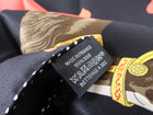 Hermes Black and Red Tea Time Hearts Silk 70mm Scarf