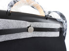 Hermes Black Leather and Toile Herbag Zip 39 Messenger Bag