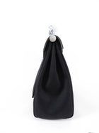 Hermes Black Leather and Toile Herbag Zip 39 Messenger Bag