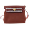 Hermes Herbag Zip Mini 20 Rouge H Toile Militaire / Vache Hunter GHW