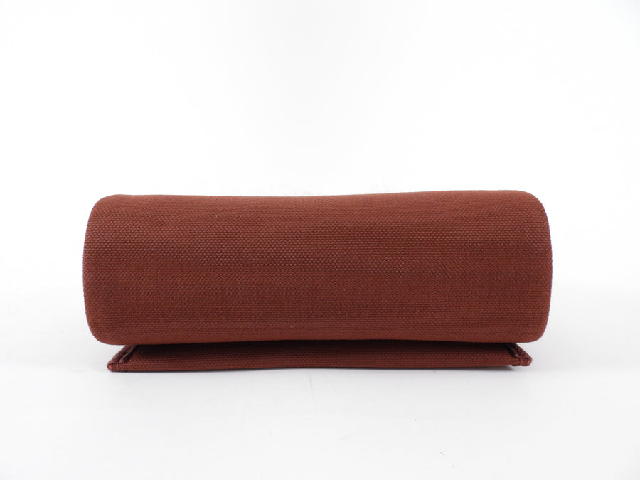 Hermes Herbag Zip Mini 20 Rouge H Toile Militaire / Vache Hunter GHW