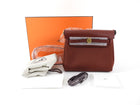 Hermes Herbag Zip Mini 20 Rouge H Toile Militaire / Vache Hunter GHW
