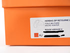Hermes Herbag Zip Mini 20 Rouge H Toile Militaire / Vache Hunter GHW
