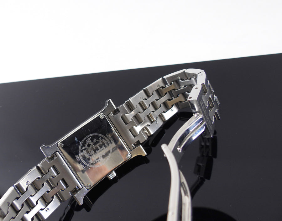 Hermes Diamond H Heure Bracelet Watch HH1.230