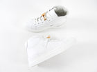 Hermes White Leather High Top Daydream Kelly Lock Sneaker - 36 / 5.5