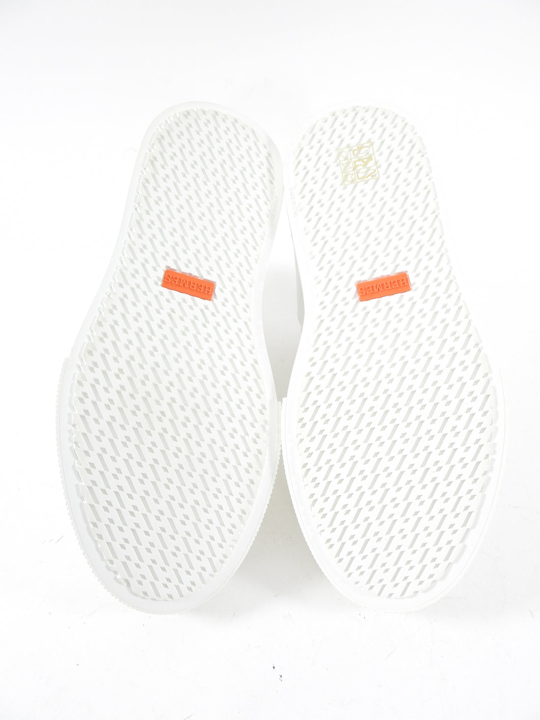 Hermes White Leather High Top Daydream Kelly Lock Sneaker - 36 / 5.5