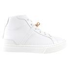 Hermes White Leather High Top Daydream Kelly Lock Sneaker - 36 / 5.5