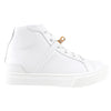 Hermes White Leather High Top Daydream Kelly Lock Sneaker - 36 / 5.5