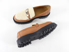 Hermes Tan Icone Shearling Kelly Loafer Shoes - 37