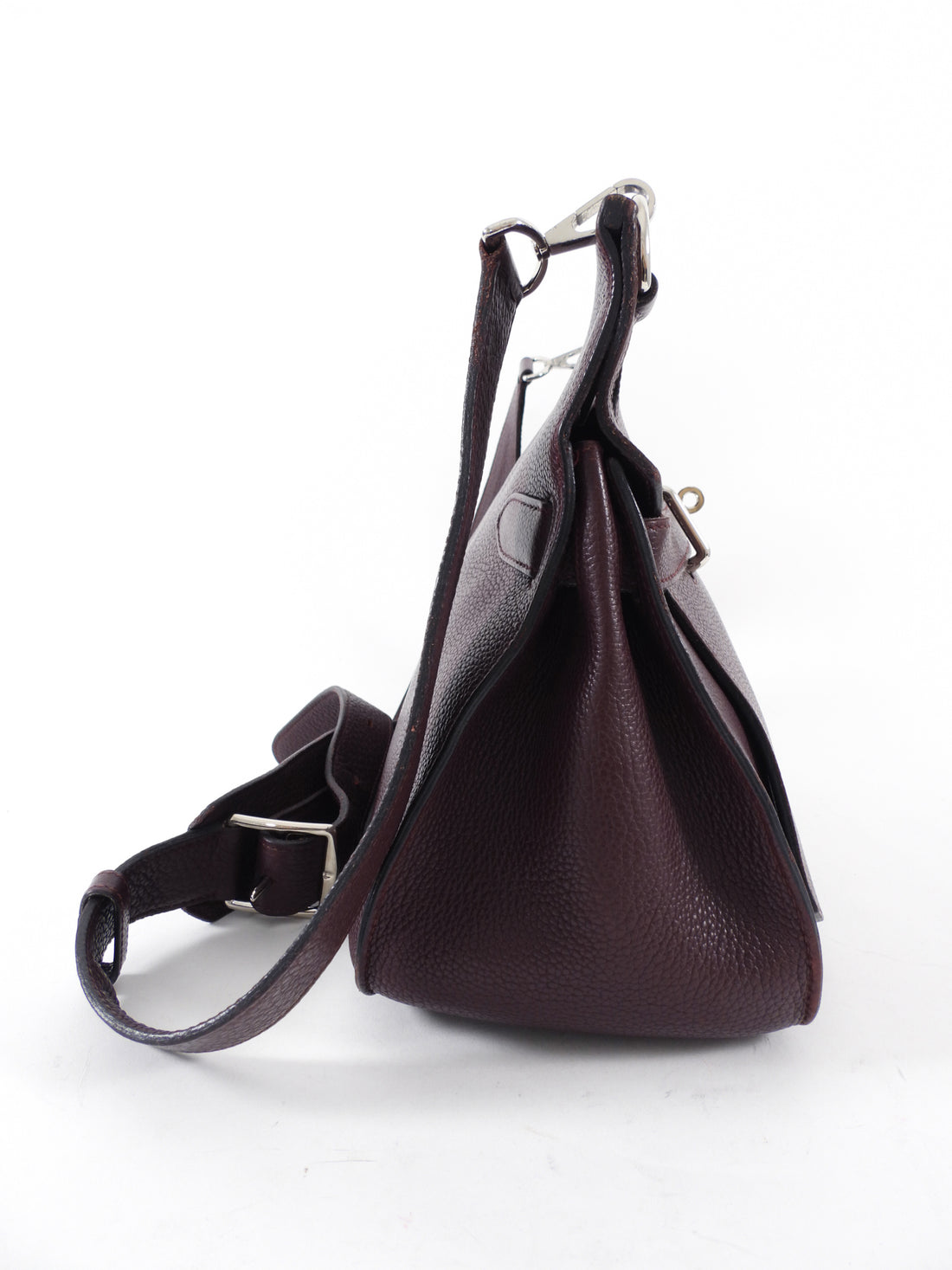 Hermes Jypsiere 34 Togo Prune Crossbody Bag PHW