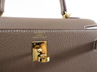 Hermes Kelly II Retourne 25 Etoupe Togo GHW - 2024