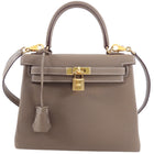 Hermes Kelly II Retourne 25 Etoupe Togo GHW - 2024